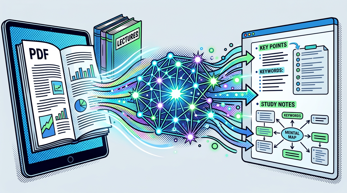 How to Turn Any PDF or Lecture Into Structured Study Notes With AI